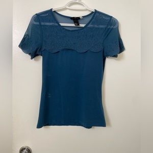 H&m Lace Detail Shortsleeve top